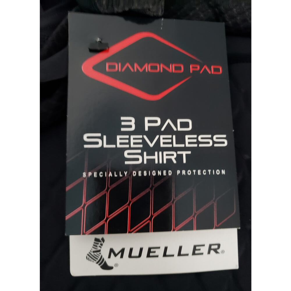 Mueller Diamond Pad, 3 Pad Sleeveless Shirt, Size: Youth Regular NEW WITH TAGS